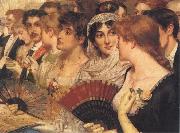 William Holyoake Inthe Front Row at the Opera Germany oil painting reproduction